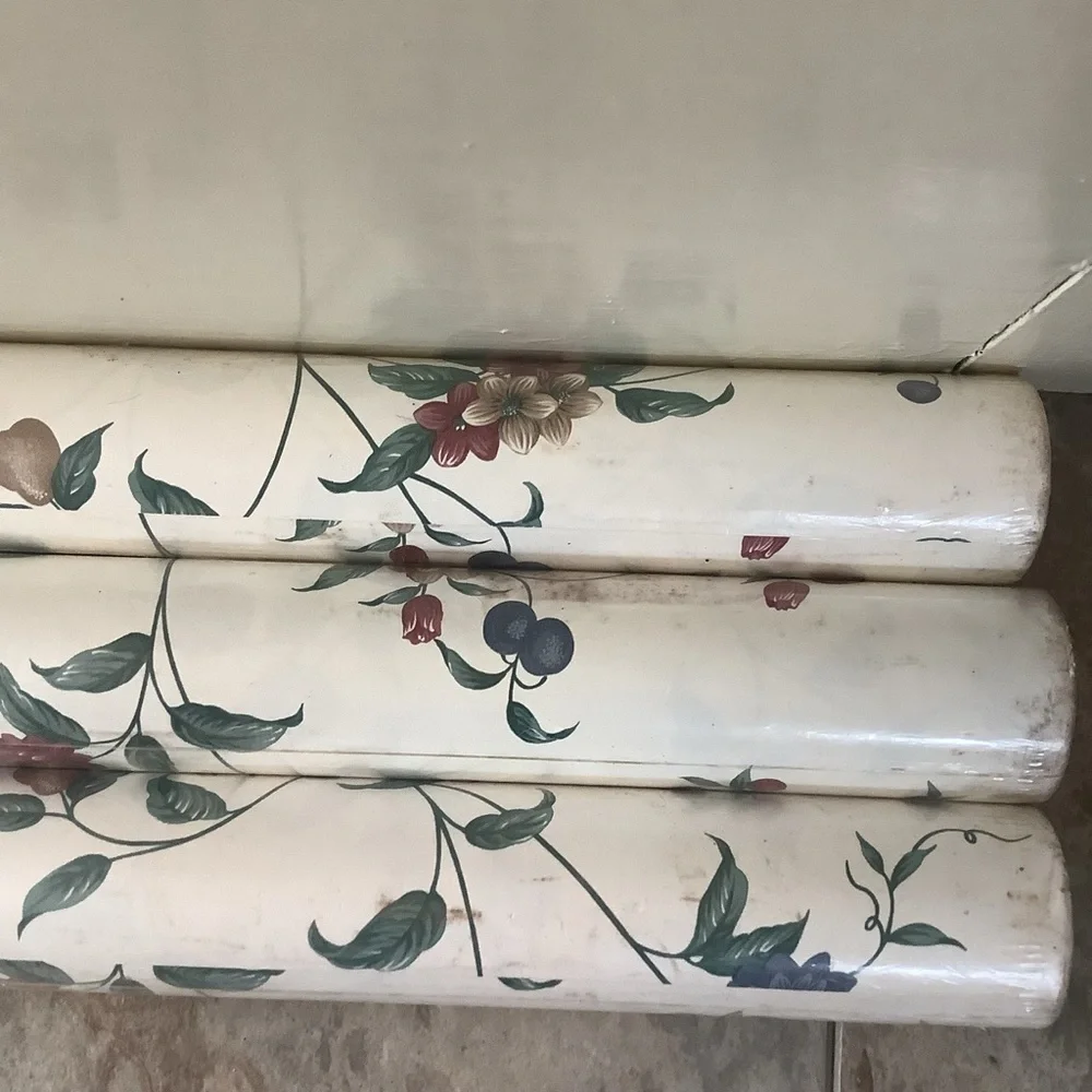 Vintage Gardner Designs Green Red Floral Vine Fruit Unopened New